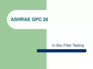 ASHRAE GPC 26