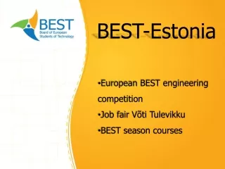 European BEST engineering competition Job fair Võti Tulevikku BEST season courses