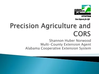 Precision Agriculture and CORS