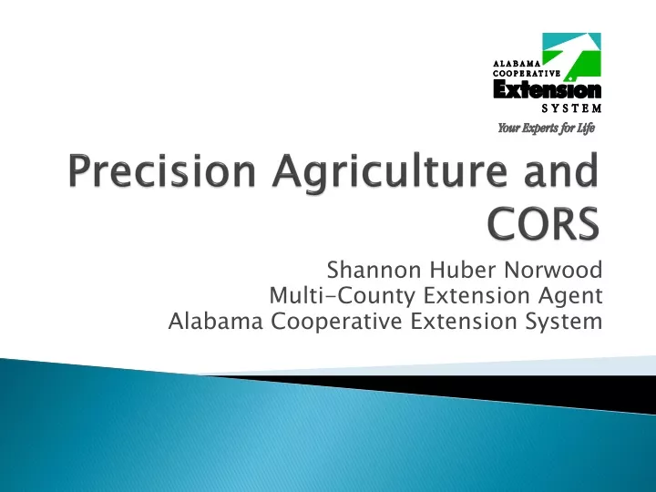 precision agriculture and cors