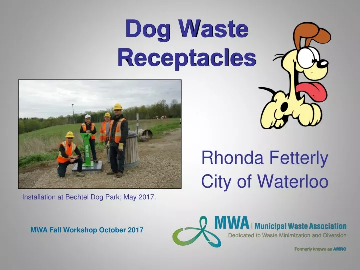 dog waste receptacles