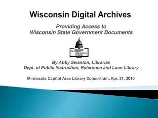 Wisconsin Digital Archives