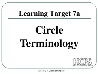 Learning Target 7a
