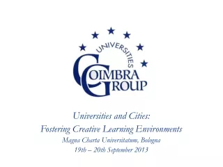 Universities and Cities:  Fostering Creative Learning Environments
