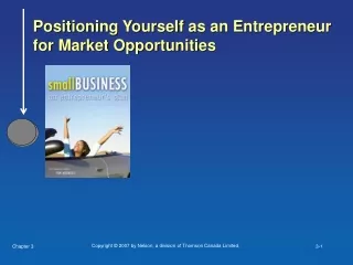 Positioning Yourself as an Entrepreneur for Market Opportunities