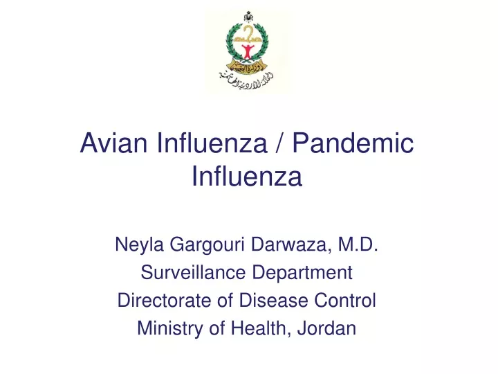 avian influenza pandemic influenza