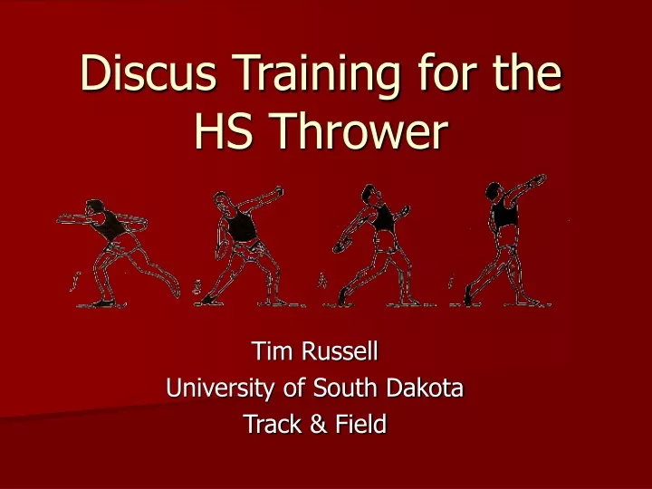 discus training for the hs thrower