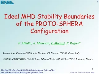 Ideal MHD Stability Boundaries of the PROTO-SPHERA Configuration