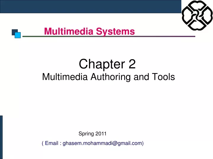 chapter 2 multimedia authoring and tools