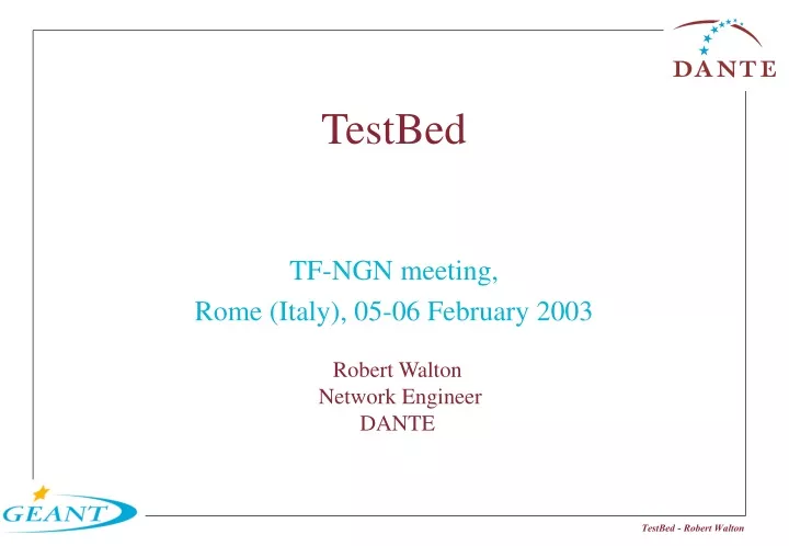 testbed