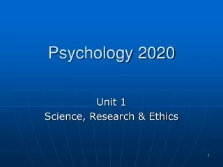 Psychology 2020