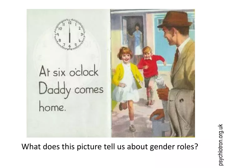 what does this picture tell us about gender roles