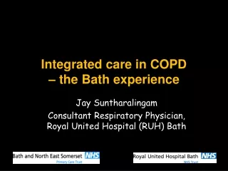 Integrated care in COPD  – the Bath experience