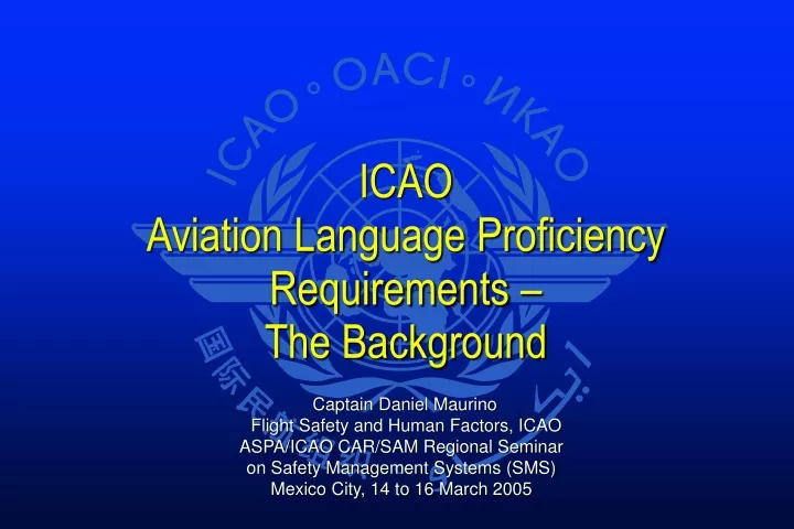 icao aviation language proficiency requirements the background