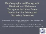 Geographic and Demographic Distribution of Melanoma in the United States - slide 1