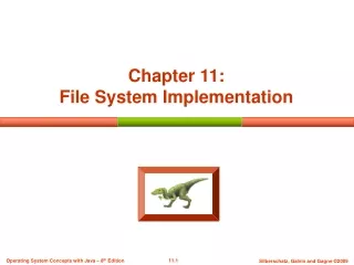 Chapter 11:  File System Implementation