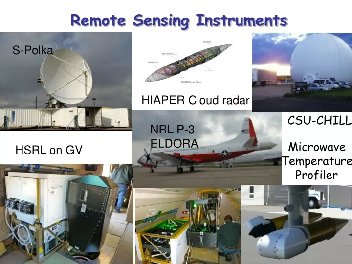 remote sensing instruments