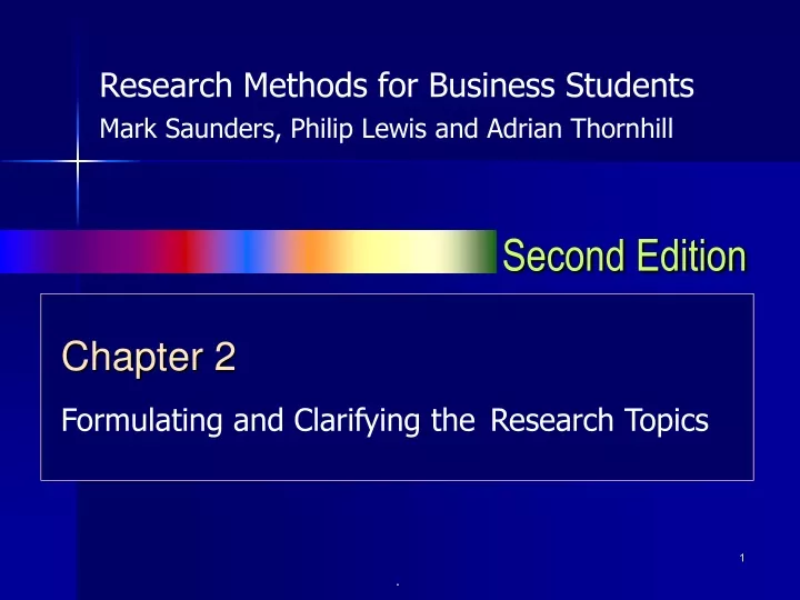 research methods for business students chapter 2 ppt