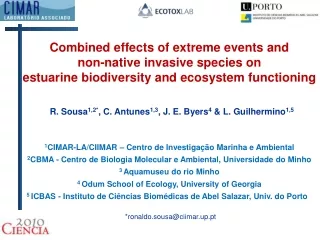 Combined effects of extreme events and  non-native invasive species on