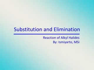 Substitution and Elimination