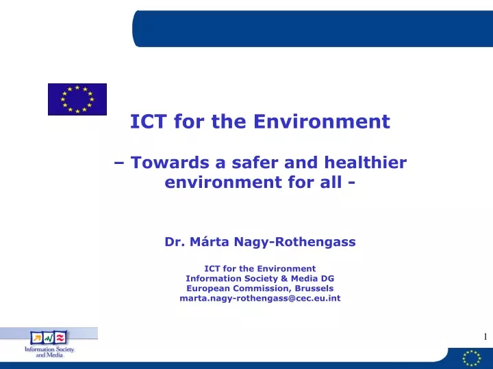 ict for the environment towards a safer