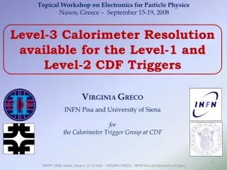 Level-3 Calorimeter Resolution available for the Level-1 and Level-2 CDF Triggers