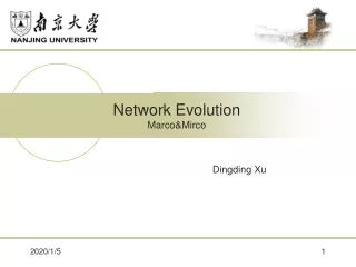 Network Evolution Marco&amp;Mirco