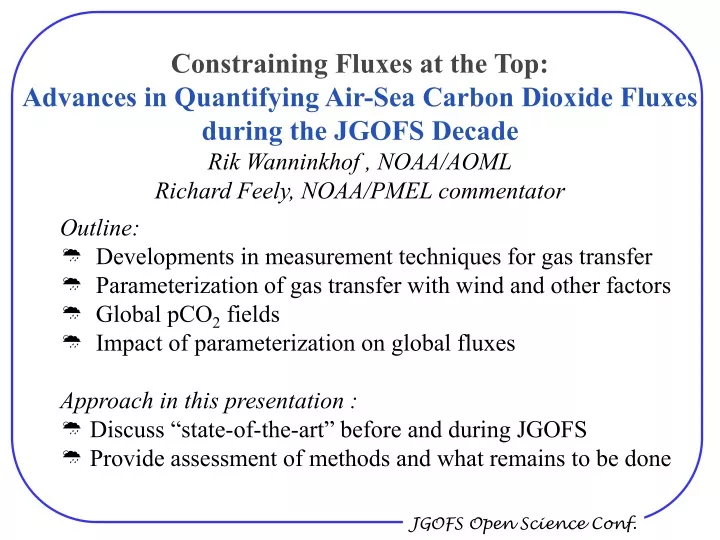 constraining fluxes at the top advances