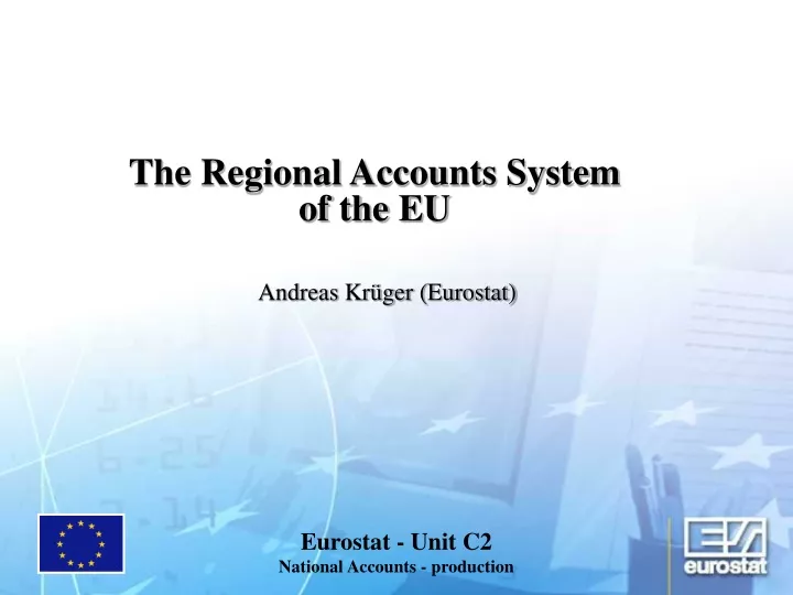 the regional accounts system of the eu