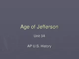 Age of Jefferson