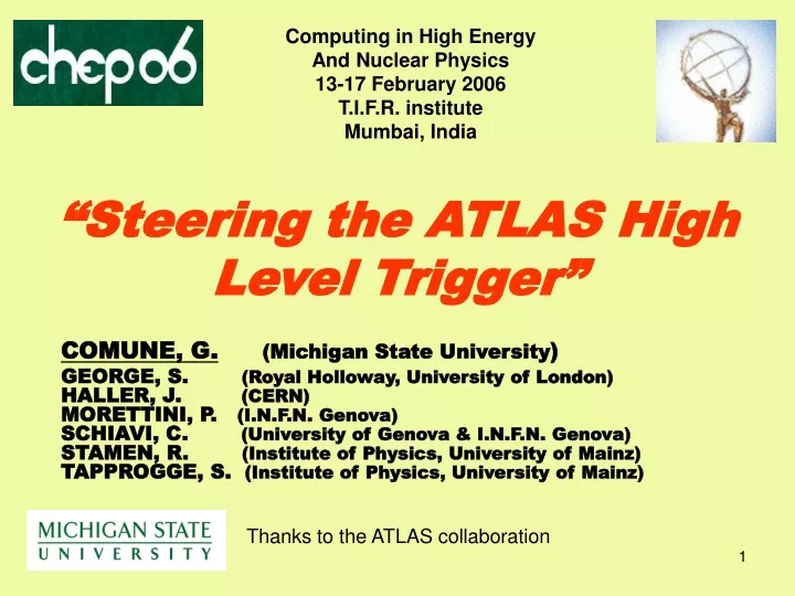 steering the atlas high level trigger