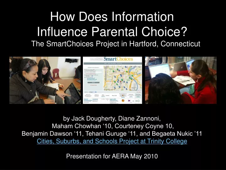 how does information influence parental choice