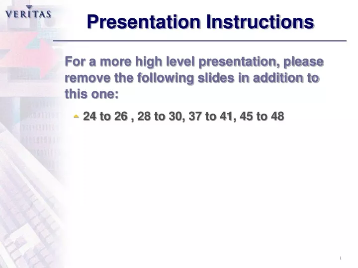 presentation instructions