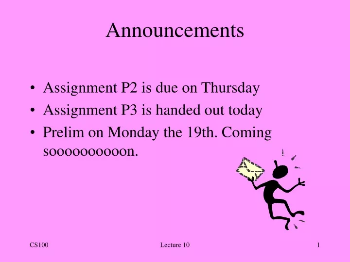 announcements