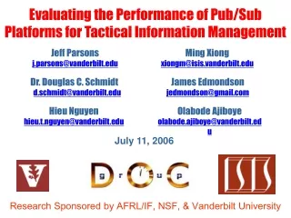 Evaluating the Performance of Pub/Sub Platforms for Tactical Information Management