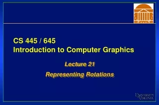 CS 445 / 645 Introduction to Computer Graphics