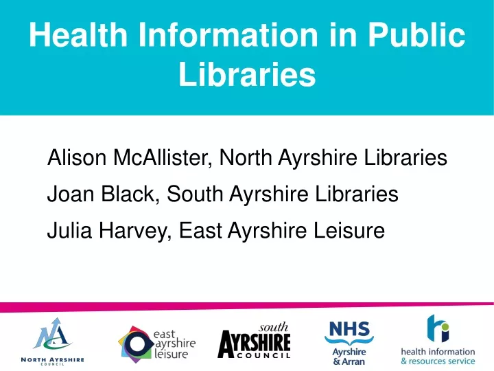 health information in public libraries