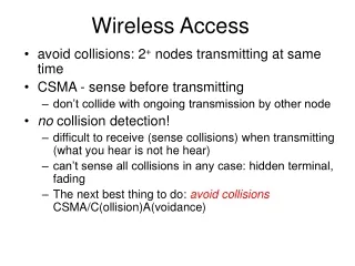 Wireless Access