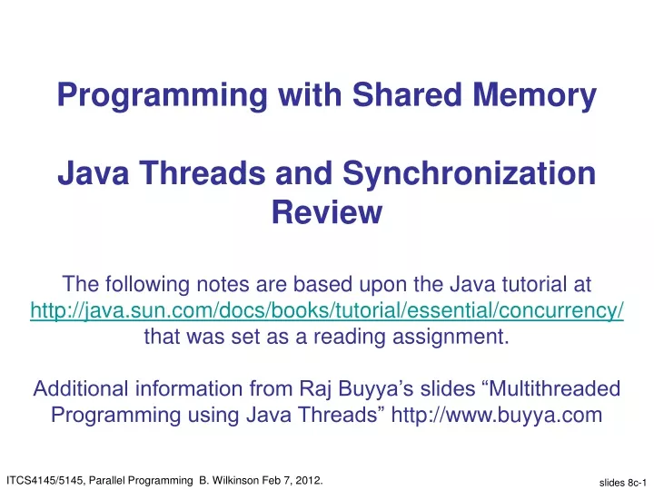 programming with shared memory java threads