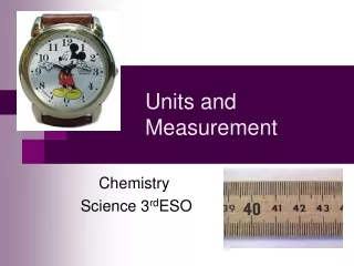 Units and Measurement