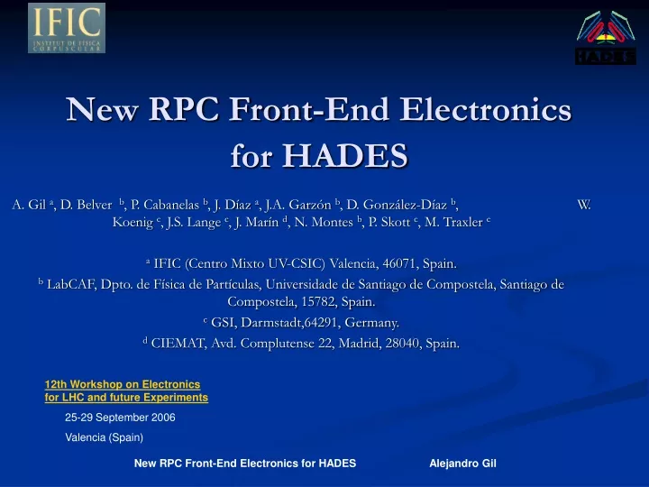 new rpc front end electronics for hades
