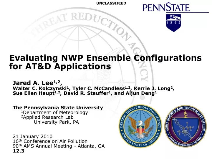 evaluating nwp ensemble configurations for at d applications