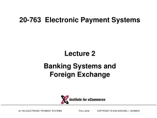 20-763  Electronic Payment Systems