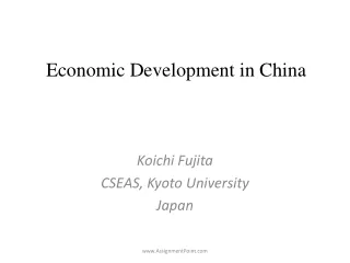 Economic Development in China