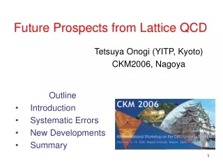 Future Prospects from Lattice QCD