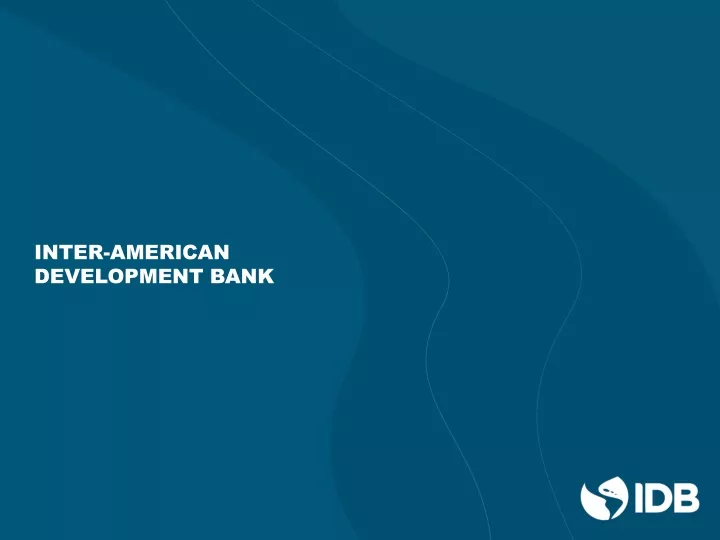 inter american development bank