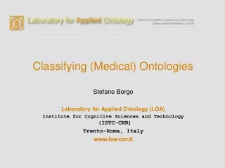 Classifying (Medical) Ontologies