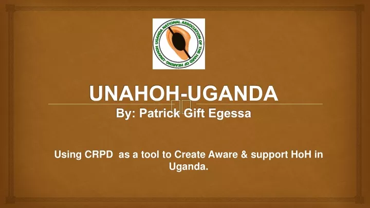 unahoh uganda by patrick gift egessa