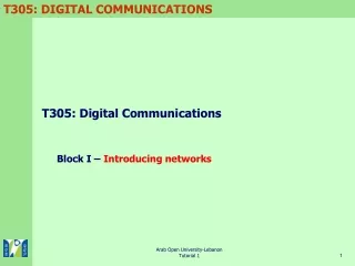 T305: Digital Communications