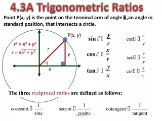 4.3A Trigonometric Ratios